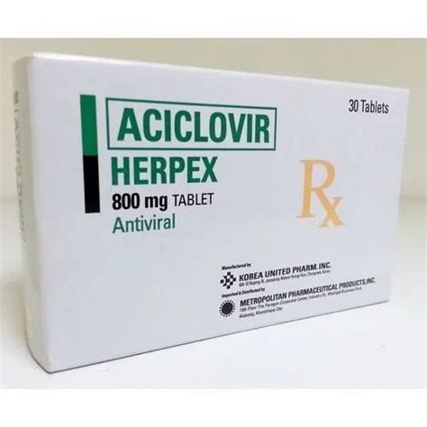 Acyclovir 800mg herpes infections