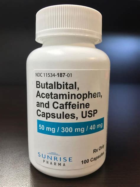 Butalbital Acetaminophen Caffeine Tablet Interactions
