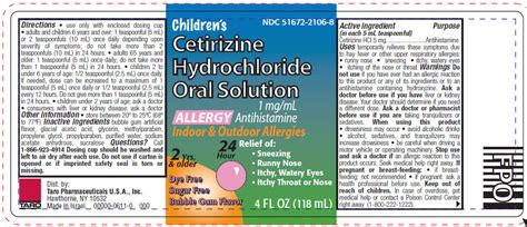 Cetirizine Hydrochloride 10mg Side Effects