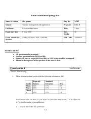 Financial Management