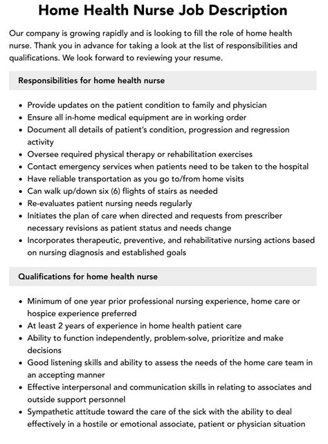 Home Care RN