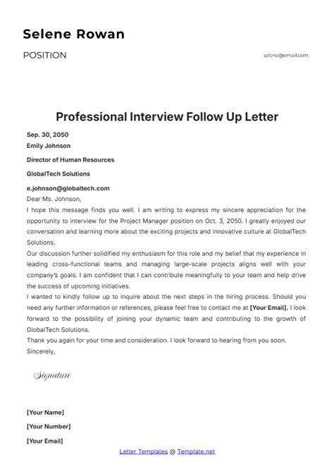 Interview Follow-Up