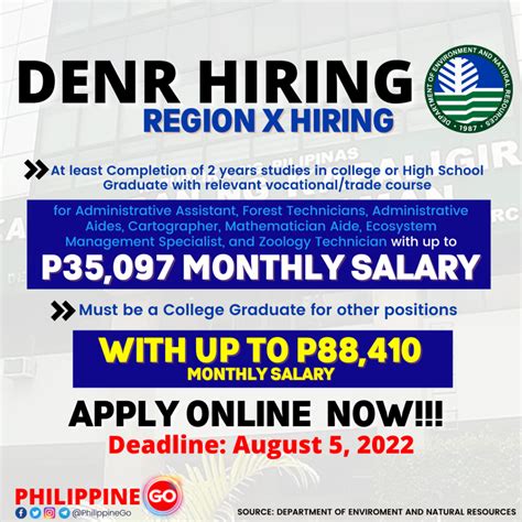 Job Openings In Region 10