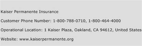 Kaiser Permanente Customer Service Phone Number