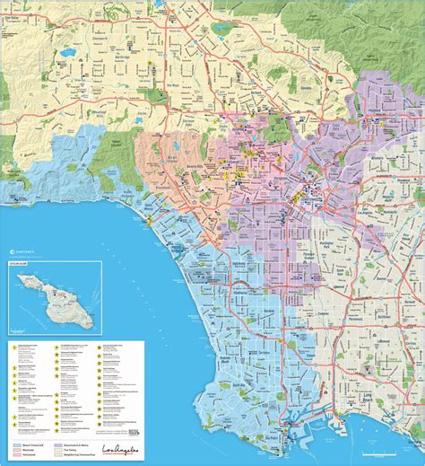 Los Angeles Tourist Map