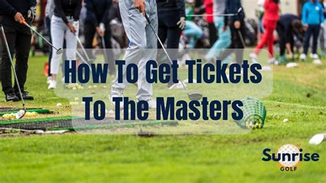Masters Tickets