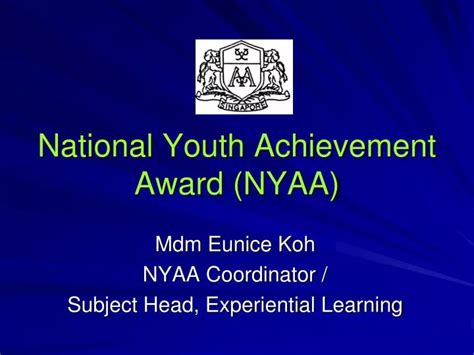 National Youth Achievement Award