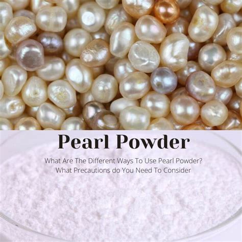 Pearl Powder Precautions And Side Effects