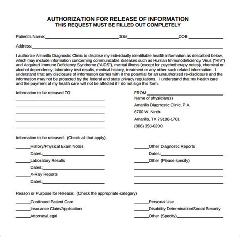Requesting Release of Information