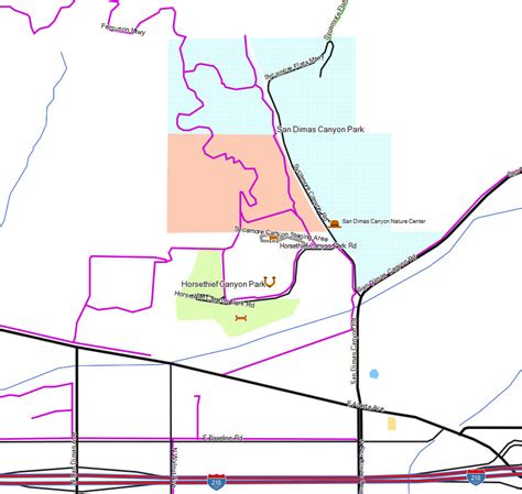 San Dimas Canyon Park Map