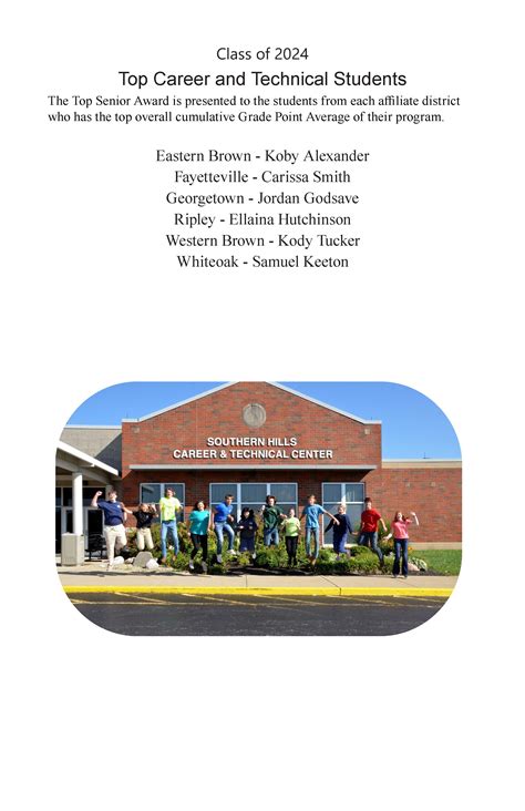 Southern Hills Career and Technical Center Graduates