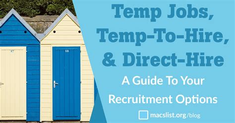 Temp to Hire Jobs Career