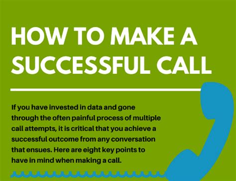 Tips for a Successful Call