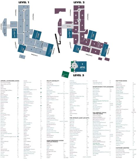 Tysons Corner Center Mall Map and Directory Guide