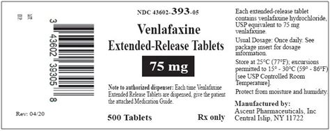 Venlafaxine 75 Mg Effects