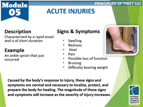 Acute Injuries and Illnesses