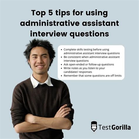 Administrative job interviews