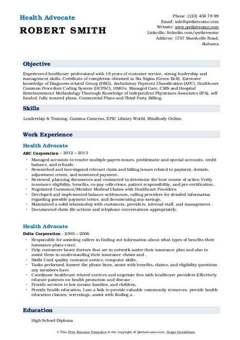 Advocate Health System Resume