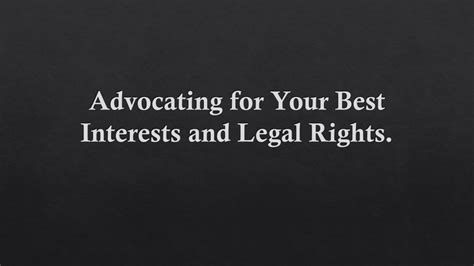 Advocating for Your Interests