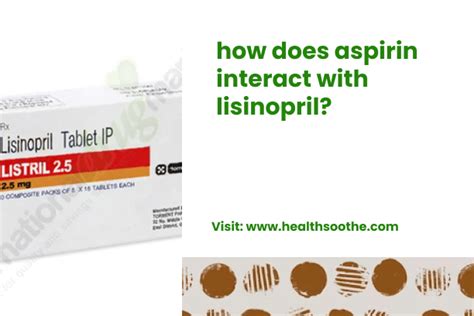 Aspirin and lisinopril interaction