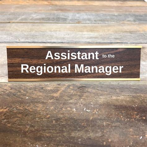 Assistant to Regional Manager