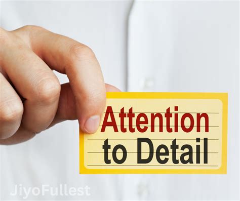 Attention to Detail