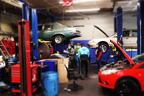 Automotive technician at work