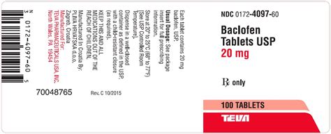 Baclofen 20 mg uses