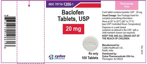 Baclofen Tablets