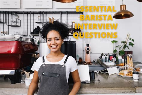 Barista being interviewed by a manager