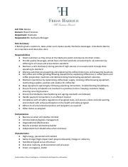Barista requirements