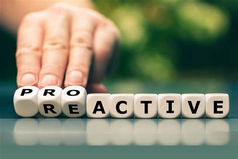 Be Proactive and Responsive