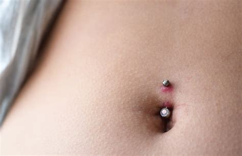 Belly button piercing healing