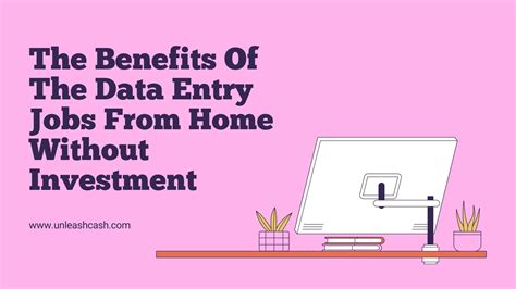 Benefits of Data Entry Jobs From Home