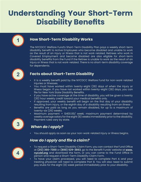 Benefits and payments for short-term disability benefits in Washington state