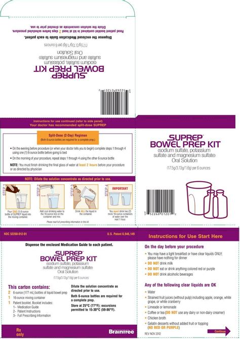 Bowel prep kit