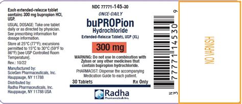 Bupropion Hcl Xl Dosage