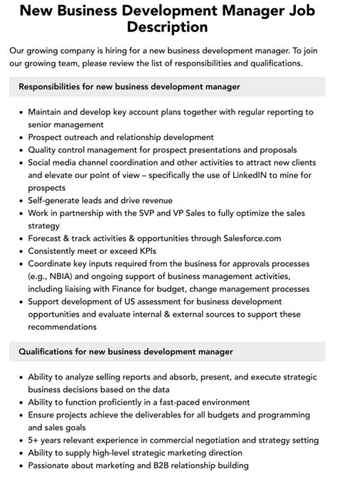 Business Development Manager Jobs