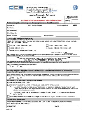California RN License Renewal