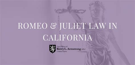 California Romeo and Juliet Laws