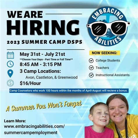 Camp jobs for teens