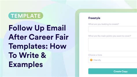 Career Fair Follow-up