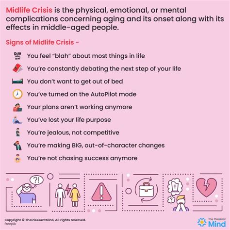 Causes of a midlife crisis include aging, health decline, and relationship issues