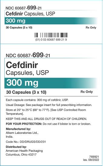 Cefdinir dosage