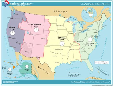 Central Time Zone Map