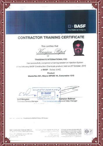 Certification