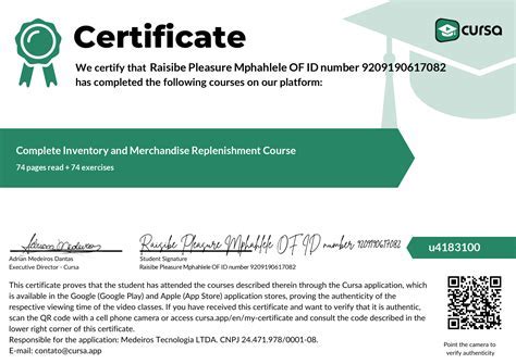 Certification programs