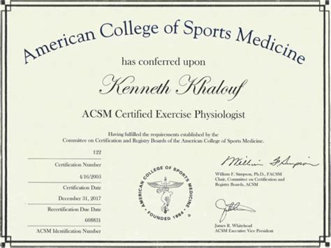 Certifications and Licensure in Sports Medicine