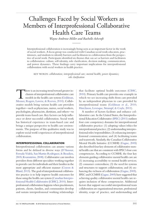 Challenges faced by health care social workers