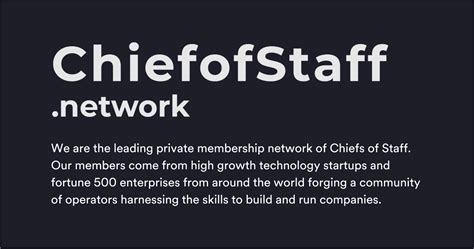 Chief of Staff Network